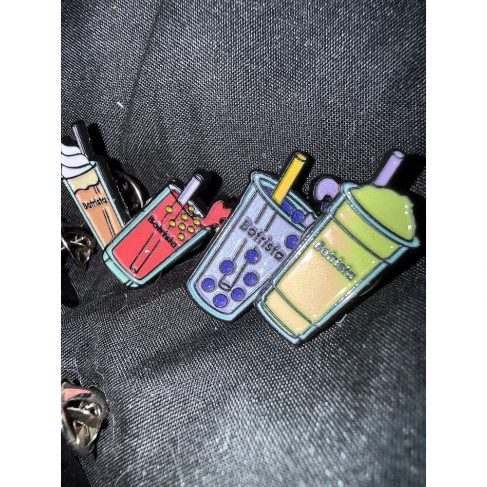 Pin lot, Colorful boba tea pin lot for anyone
